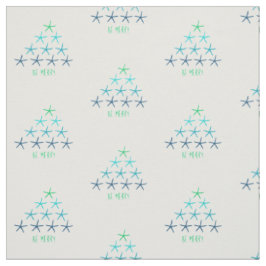 Merry KerstStarfish Fabric Stof