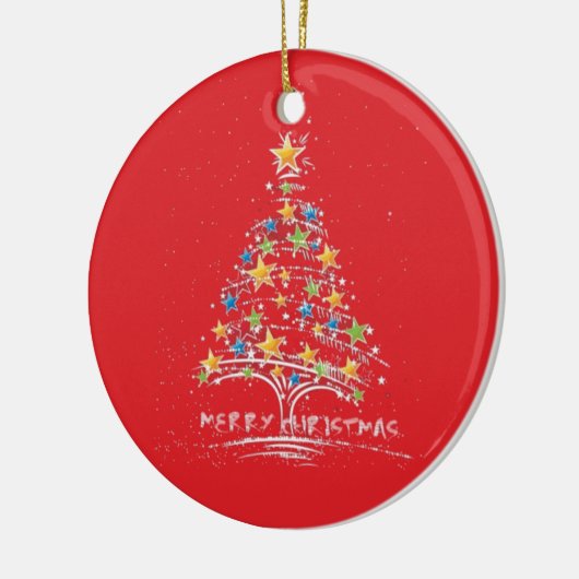 Merry KerstStarry Tree Ornament (Links)
