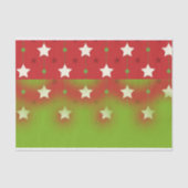 Merry Kerststars Pattern Tissuepapier (Voorkant)