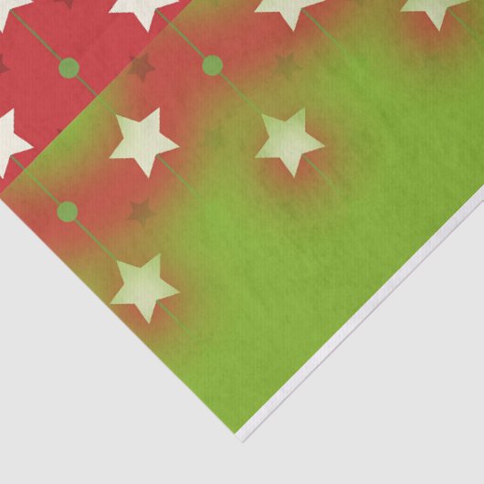 Merry Kerststars Pattern Tissuepapier (Detail)