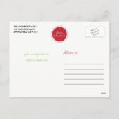 Merry Kerststempel Holiday Foto Briefkaart (Achterkant)