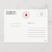 Merry Kerststempel Holiday Foto Briefkaart (Achterkant)