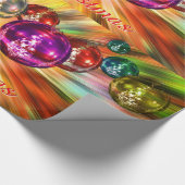 Merry kerstster en Abstracte versiering Cadeaupapier (Hoek)