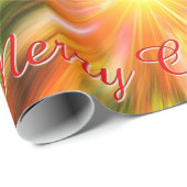 Merry kerstster en Abstracte versiering Cadeaupapier (Rol Hoek)