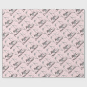 Merry Kerststooth Musical Note Cadeaupapier (Vlak)