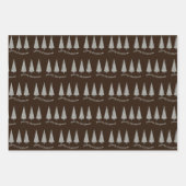 Merry Kerststooth Tree Patroon Inpakpapier Vel (Voorkant)