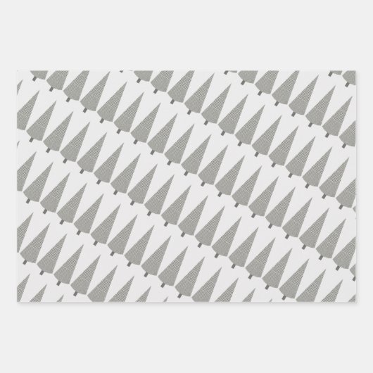 Merry Kerststooth Tree Patroon Inpakpapier Vel (Voorkant 3)