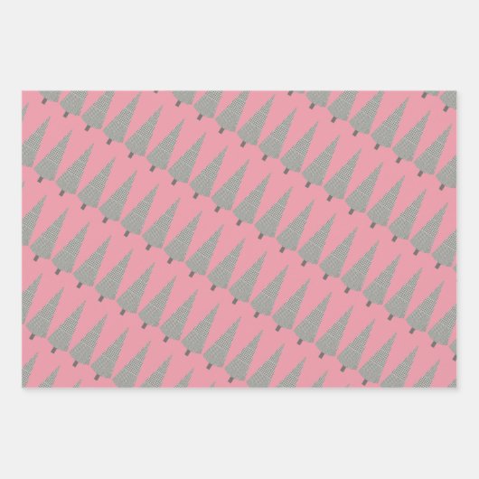 Merry Kerststooth Tree Patroon Inpakpapier Vel (Voorkant 3)