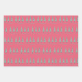 Merry Kerststooth Tree Patroon Inpakpapier Vel (Voorkant)