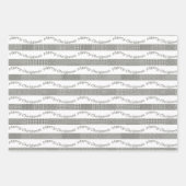 Merry Kerststooth Tree Santa Pattern Inpakpapier Vel (Voorkant 2)