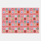 Merry KerstSweaters Inpakpapier Vel (Voorkant 3)