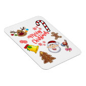 Merry kerstsymbolen magneet (Rechterzijde)