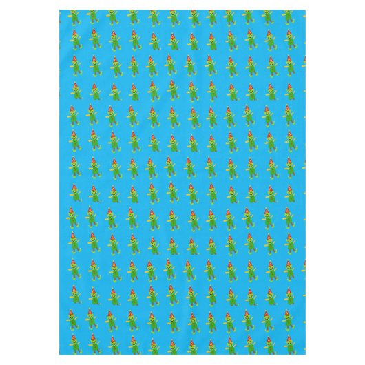 Merry-kersttablet, Elf Blue-tablet Tafelkleed (Voorkant)