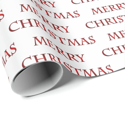 Merry kersttekstpatroon cadeaupapier (Rol Hoek)