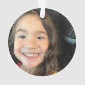 Merry Kersttering Joy Snowflakes Foto Ornament (achterkant)