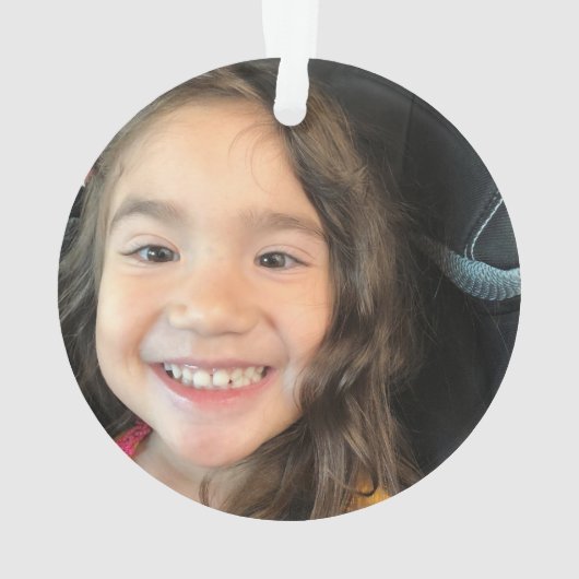 Merry Kersttering Joy Snowflakes Foto Ornament (achterkant)