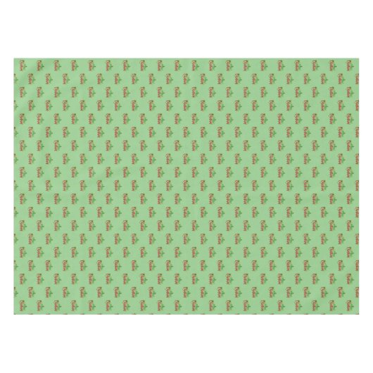 Merry Kersttext Typografie Tafelkleed (Voorkant (Horizontaal))