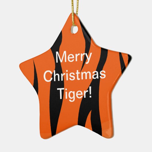 Merry Kersttijger Ornament (Links)