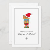 Merry Kersttiki Kaart (Voorkant / Achterkant)