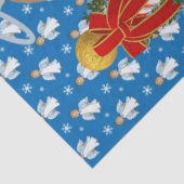 Merry kersttissue Paper Angel Blue Tissuepapier (Detail)