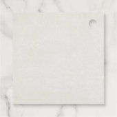 Merry Kersttrailer Camper Rustic Scene Bedankjes Labels (Achterkant)