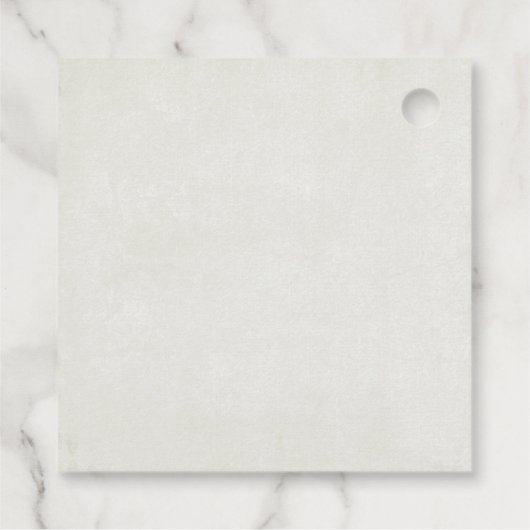 Merry Kersttrailer Camper Rustic Scene Bedankjes Labels (Achterkant)