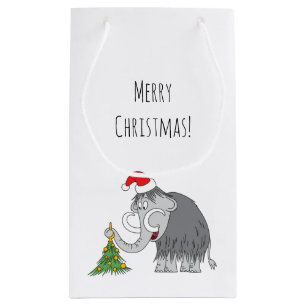 Merry Kersttree Cute Mammoth Santa Hat Small Klein Cadeauzakje