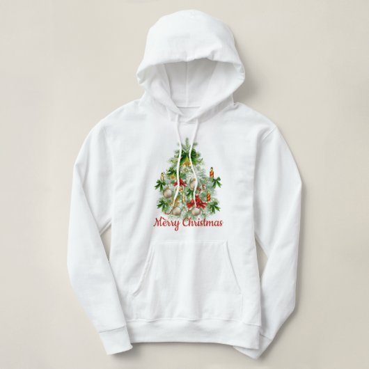 Merry KerstTree Hoodie (Design voorkant)