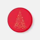 Merry kersttree - red magneet (Voorkant)