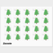 Merry KerstTree Sticker (Vel)
