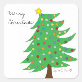 Merry KerstTree Sticker (Voorkant)