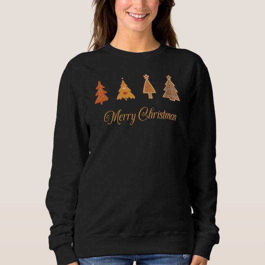Merry KerstTree Sweatshirt (Voorkant)