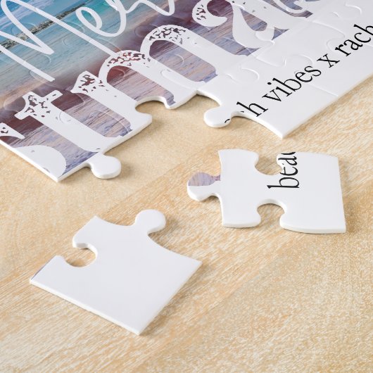 Merry Kersttropical Beach foto Legpuzzel (Zijkant)