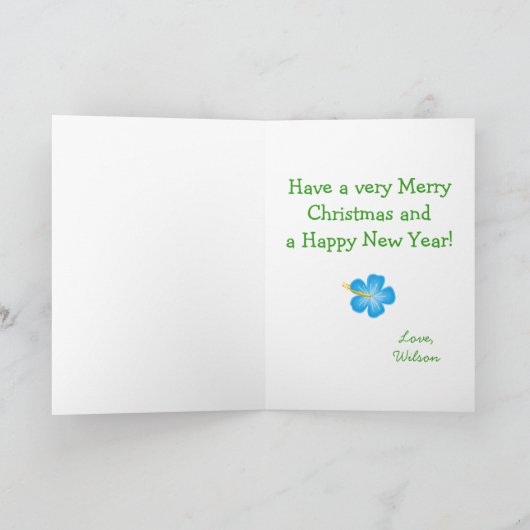 Merry Kersttropical Toucan Kaart (Binnen)