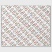 Merry Kersttypografie Cadeaupapier (Vlak)