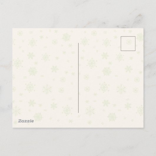 Merry Kersttypografie Feestdagenkaart (Achterkant)