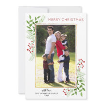 Merry Kersttypografie laat Berries Foto