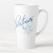 Merry Kersttypografie Latte Mok (Rechts)