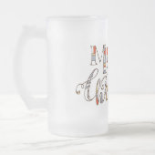 Merry Kersttypografie Matglas Bierpul (Links)