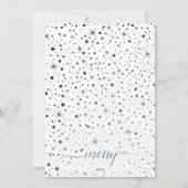 Merry kersttypografie Paars + Blauwgroen 2-foto Feestdagenkaart (Achterkant)