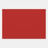 Merry Kersttypografie Red Cream Pattern Inpakpapier Vel (Voorkant 3)