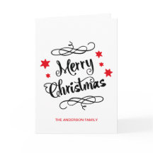 Merry KerstTypografie Red White