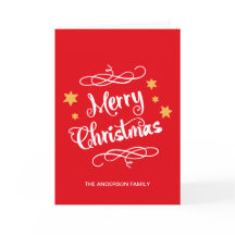 Merry KerstTypografie Red White