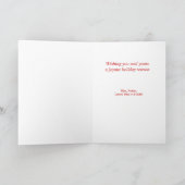 Merry kersttypografie-structuur feestdagen kaart (Binnen)