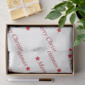Merry Kersttypografie Tissuepapier (Geschenk)