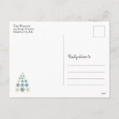 Merry KerstTypography Holiday Foto Briefkaart (Achterkant)