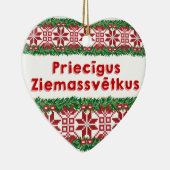 Merry Kerstus II Priecīgus Ziemassvētkus Keramisch Ornament (Rechts)