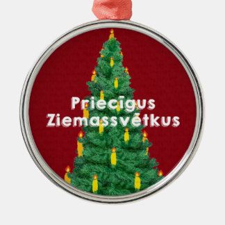 Merry Kerstus III Priecīgus Ziemassvētkus Metalen Ornament