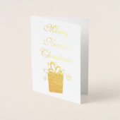 Merry Kerstverpleegster Folie Kaarten (Voorkant)