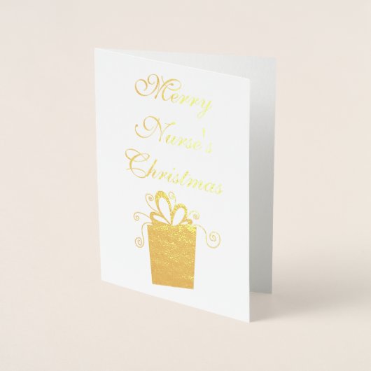 Merry Kerstverpleegster Folie Kaarten (Voorkant)